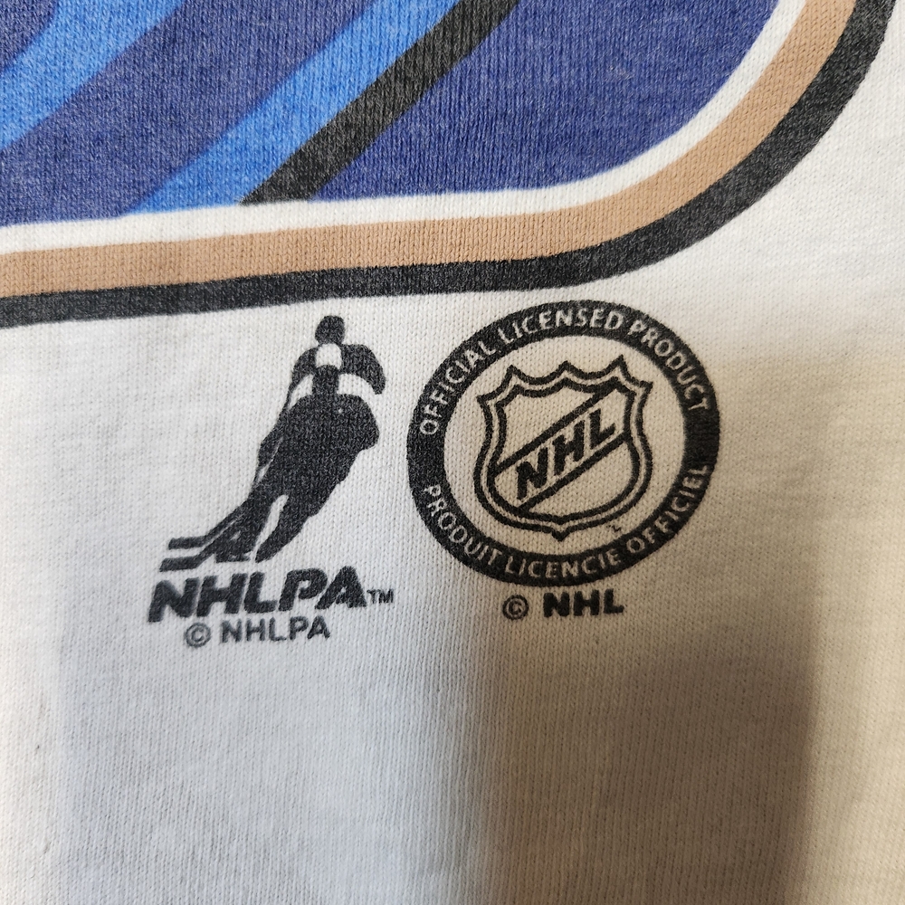 Edmonton Oilers Ales Hemsky 83 White Tee Y2K Vintage 00s NHL - Picture 3 of 7